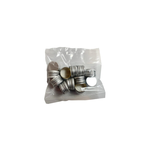 Zakrętki do butelek monopolowych 28/18mm kolor srebrny - 12 sztuk